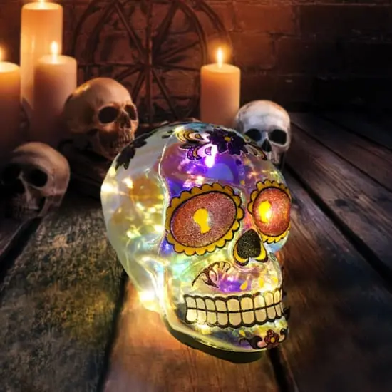 7" Warm White LED Skull by Ashland® {3}