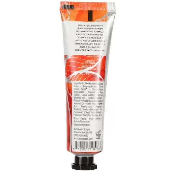 European Soaps Terravita Organic Hand Cream, 30mL Almond {4}