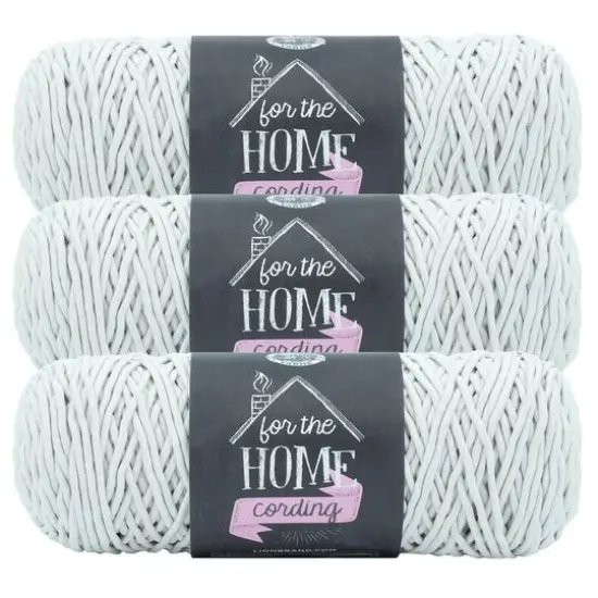 3 Pack Lion Brand&reg; For the Home Cording Yarn Feather {1}