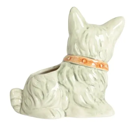 Hello Honey&reg; 7" Scotty Dog Stoneware Planter {7}