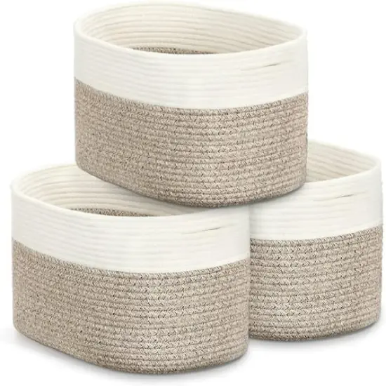 NEX&trade; Cotton Rope Storage Baskets, 3ct. {1}