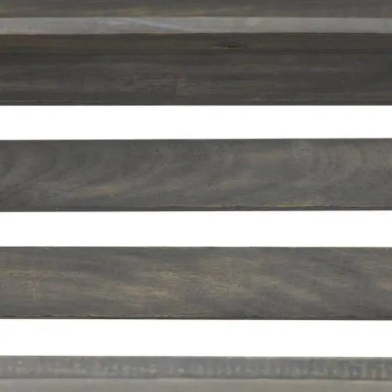 Brown Mango Wood Farmhouse Tray Set {9}