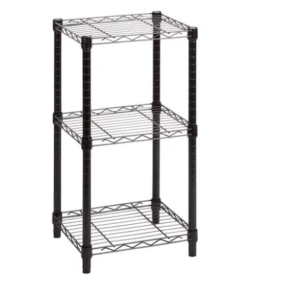 Honey Can Do Small 3-Tier Adjustable Storage Shelving Unit {1}