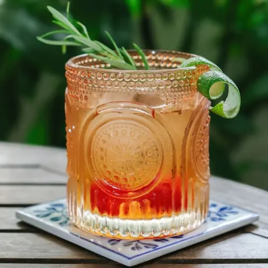 Kate Aspen&reg; 10oz. Retro Arch Floral Drinking Glasses, 6ct. Pink {5}