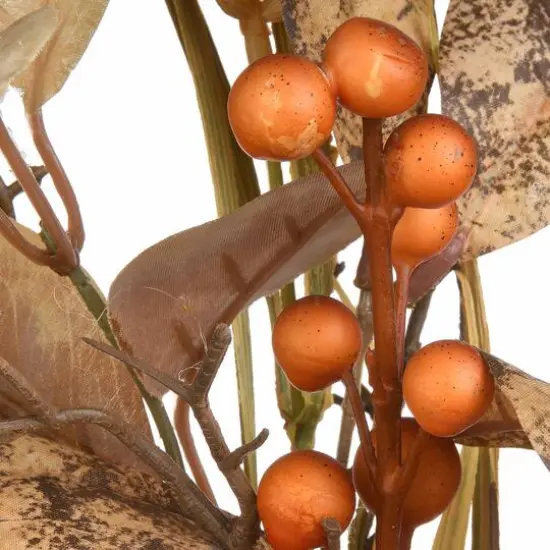 Autumn Pine Nut Spray With Pumpkin Gourds, 2ct. {6}