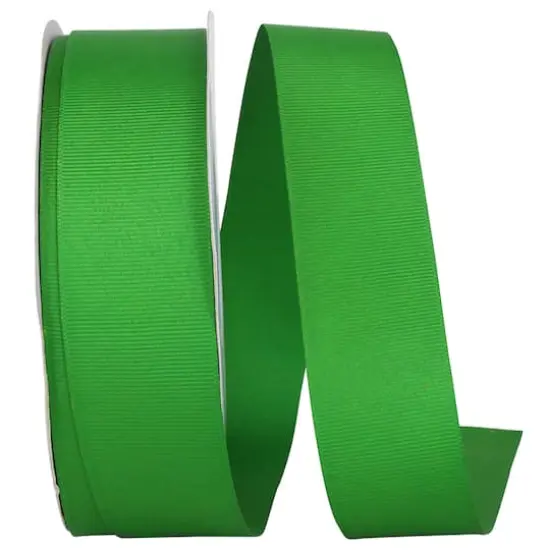 Reliant 1.5" x 50yd. Grosgrain Solid Ribbon Emerald {1}