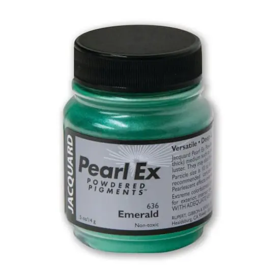 Jacquard Pearl Ex Pigment, 0.5oz. Emerald {1}
