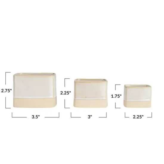 Hello Honey&reg; Cream Ceramic Nesting Container Set {10}