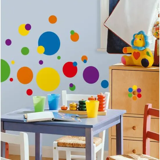 RoomMates Just Dots Primary Peel & Stick Wall Decals {3}