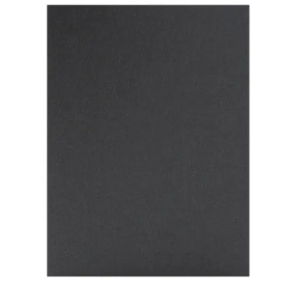 JAM Paper 5" x 7" Metallic Anthracite Black Stardream Foldover Cards, 50ct. {1}