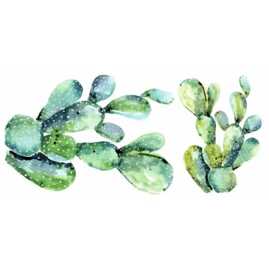 RoomMates Watercolor Cactus Peel & Stick Giant Wall Decals {5}