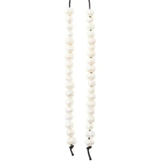 Ivory Large Hole Natural Pearl Nugget Beads by Bead Landing™ {4}