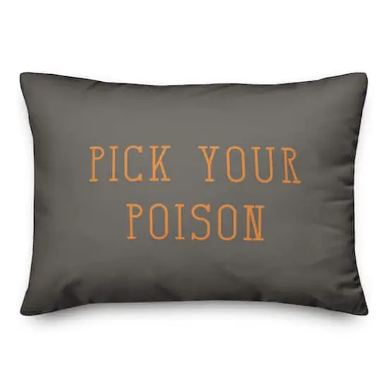 Pick Your Poison Throw Pillow {1}
