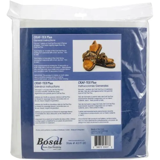 Bosal Craf-Tex Plus Double-Sided Fusible Foam Craft Pack, 20" x 36" {3}