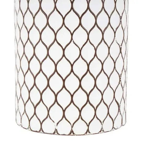 White Metal Tall Trellis Floor Vase, 3ct. {5}