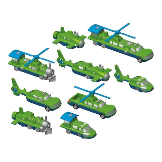 Magnetic Mix or Match Vehicles Set No.2 {4}