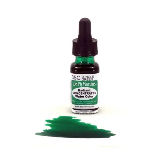 Dr. Ph. Martin's® Radiant Concentrated Watercolor, 0.5oz. 35C Jungle Green {4}
