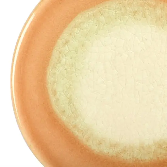 Hello Honey&reg; Reactive Glaze Stoneware Coasters Set Orange {5}