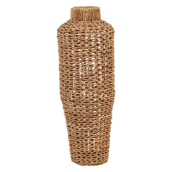 Hello Honey&reg; 30" Handwoven Water Hyacinth & Rattan Floor Vase {1}