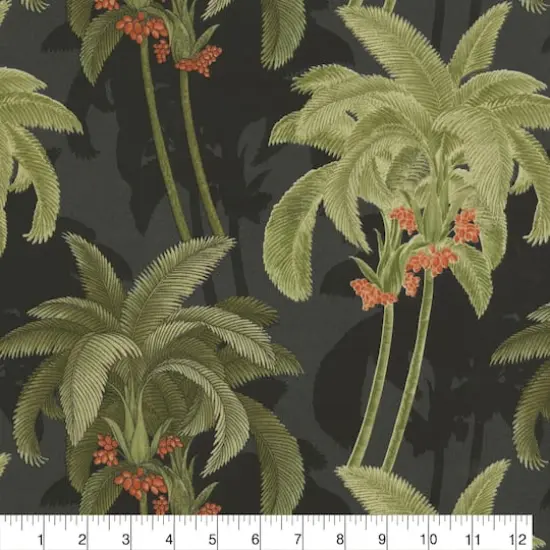 Tommy Bahama Ebony Shadow Palms Outdoor Fabric {4}