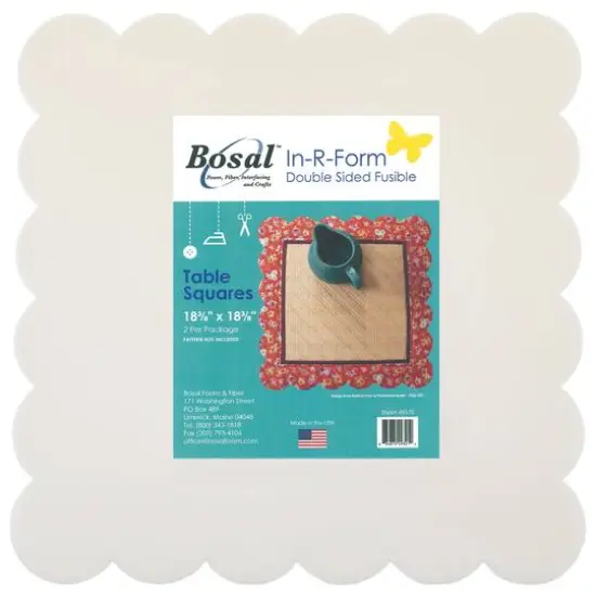 Bosal&trade; In-R-Form&trade; Table Squares Double-Sided Fusible, 2ct. {1}