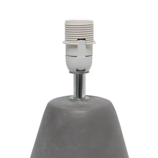 Simple Designs&trade; 14.5" Pinnacle Concrete Table Lamp Black {7}
