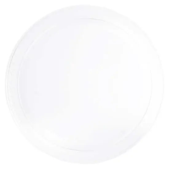 JAM Paper 7" Plastic Party Plates, 20ct. Clear {3}