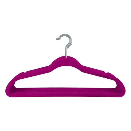 Simplify Super Slim Velvet Huggable Hangers, 10ct. Gray {2}