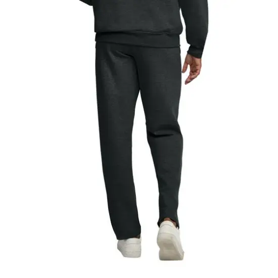 Fruit of the Loom Eversoft Fleece Open Bottom Sweatpant Black Heather {6}