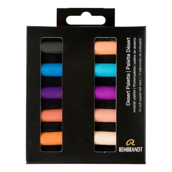 Rembrandt 10 Color Half Stick Soft Pastel Set Desert Tones {1}