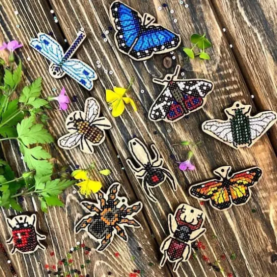 Wonderland Crafts Nature Embroidery Wood Blanks Set {3}