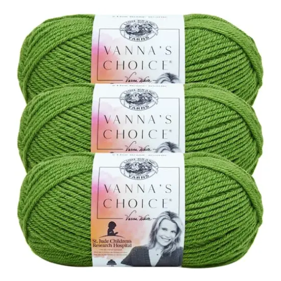 3 Pack Lion Brand&reg; Vanna's Choice&reg; Solid Yarn Kelly Green {1}
