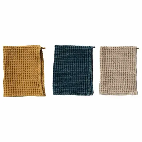 Hello Honey&reg; Cotton Waffle Tea Towels Set {1}