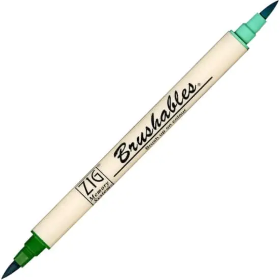 ZIG Memory System&reg; Brushables&reg; Dual-Tip Marker Pure Green {1}