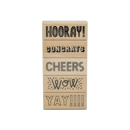 Celebrate Wood Stamp Set by Recollections&trade; {1}