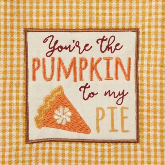 DII&reg; Autumn Gingham Embellished Dishtowel Set {5}