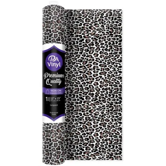 PA Vinyl Leopard Print Iron On Vinyl {1}