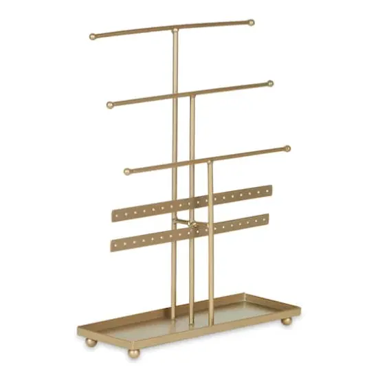 DII&reg; 3 Tier Jewelry Organizer Rose Gold Matte {1}