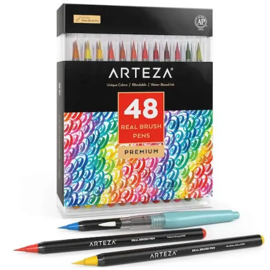 Arteza&reg; Real Brush Pens&reg; 48 Color Set {1}