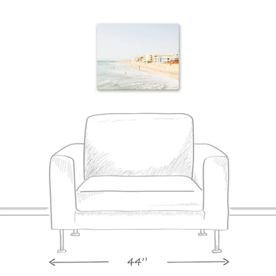Beach People 20" x 16" Canvas Wall Art {4}