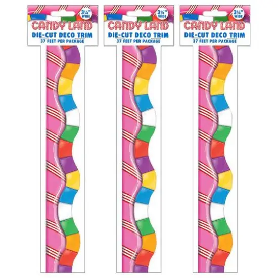 Eureka&reg; Candy Land&trade; Dimensional Look Extra Wide Die Cut Deco Trim&reg;, 111ft. {1}