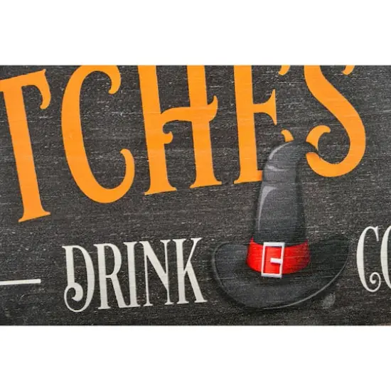 24" Halloween &ldquo;Witches Brew" Wood Wall Sign {4}