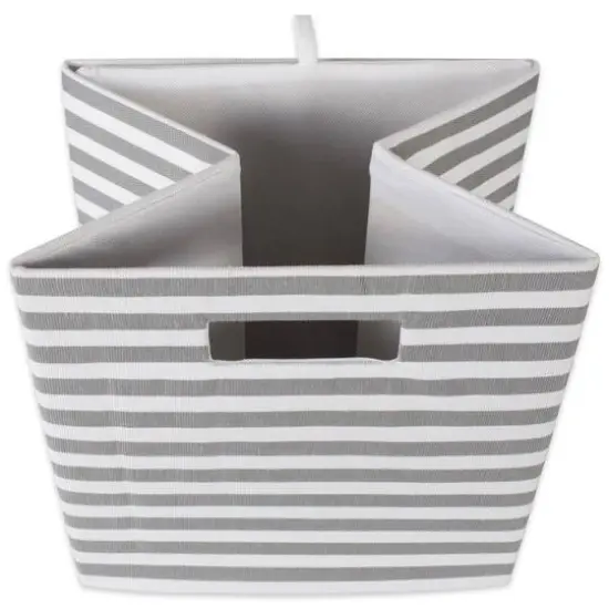 DII&reg; 13" Gray Pinstripe Storage Cube {6}
