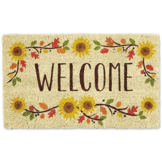 DII&reg; Welcome Sunflowers Doormat {1}