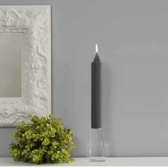 Root Candles 9" Unscented Grecian Collenette Taper Candles, 4ct. Stone {4}