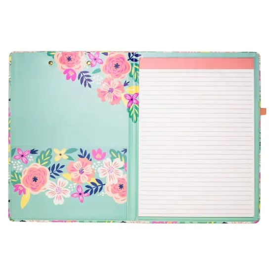 Steel Mill & Co.&reg; Mint Floral Clipboard Folio {4}
