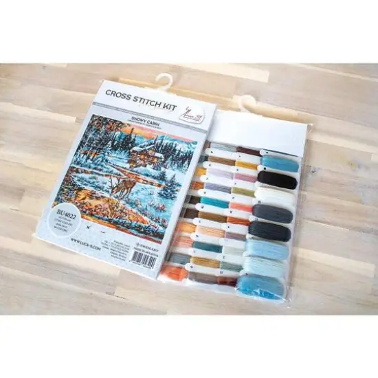 Luca-S Snowy Cabin Counted Cross Stitch Kit {6}