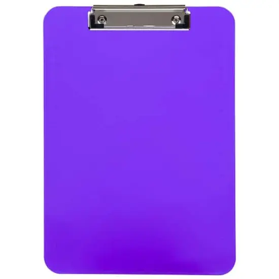 JAM Paper Letter Size Plastic Clipboard Purple {1}
