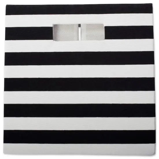 DII&reg; Striped Square Storage Cube Black {6}