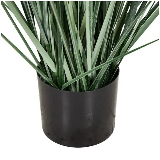 5ft. Onion Grass Tall Artificial Plant with Black Pot {4}